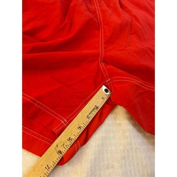 Chaps XL swim shorts trunks red rn#41381 nylon with pockets - Picture 7 of 7
